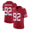 SF.49ers #92 Osa Odighizuwa Player Red Limited Vapor Untouchable Home Game PETTCS Stitched Jerseys