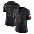 SF.49ers #5 Mike Evans Player Black Impact Limited Home Game PETTCS Stitched Jerseys