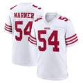 SF.49ers #54 Fred Warner Player White Game Home PETTCS Stitched Jerseys