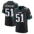P.Eagles #51 Cam Jurgens Player Black Game Home PETTCS Stitched Jerseys