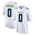 S.Seahawks #0 DeMarcus Lawrence Player White Tundra Fashion Home Game PETTCS Stitched Jerseys