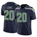 S.Seahawks #20 Julian Love Player Navy Limited Vapor F.U.S.E. Home Game PETTCS Stitched Jerseys