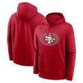 SF.49ers ## 49ers Blank Player Red LOGO Pullover Hoodies Home Game Blank Player PETTCS Stitched Jerseys