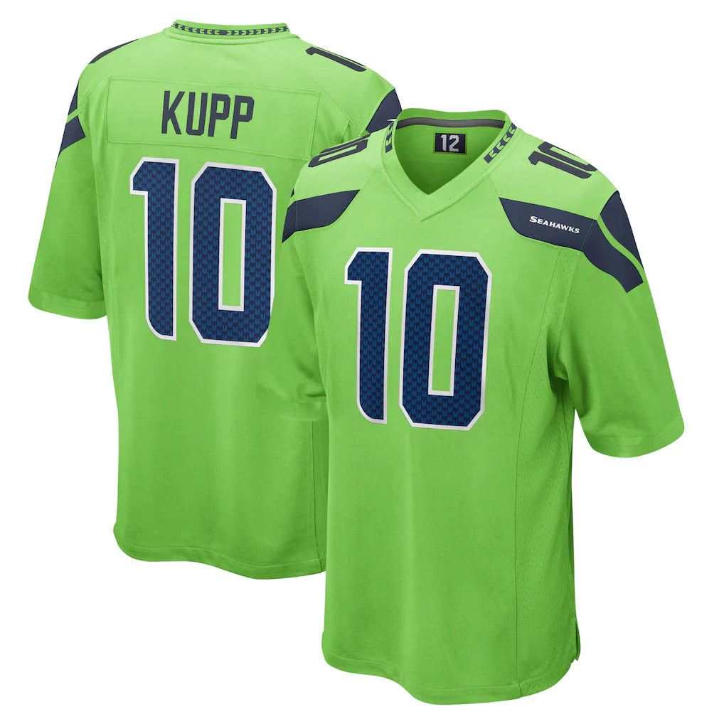S.Seahawks #10 Cooper Kupp Player Green Home Game PETTCS Stitched Jerseys