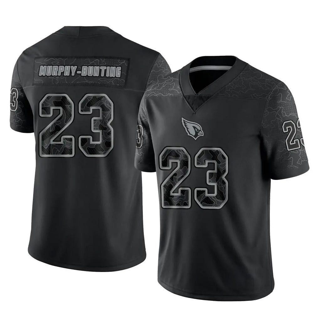 A.Cardinals #23 Sean Murphy-Bunting Player Black RFLCTV Limited Home Game PETTCS Stitched Jerseys