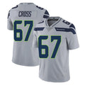 S.Seahawks #67 Charles Cross Player Gray Limited Vapor Untouchable Home Game PETTCS Stitched Jerseys