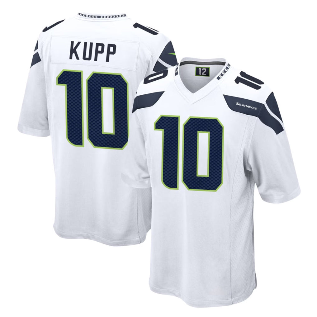 S.Seahawks #10 Cooper Kupp Player White Home Game PETTCS Stitched Jerseys