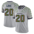 S.Seahawks #20 Julian Love Player Grey Limited 2025 Rivalries Collection Home Game PETTCS Stitched Jerseys