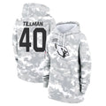 A.Cardinals #40 Pat Tillman Player Arctic Camo Salute to Service Limited Hoodie PETTCS Stitched Jerseys