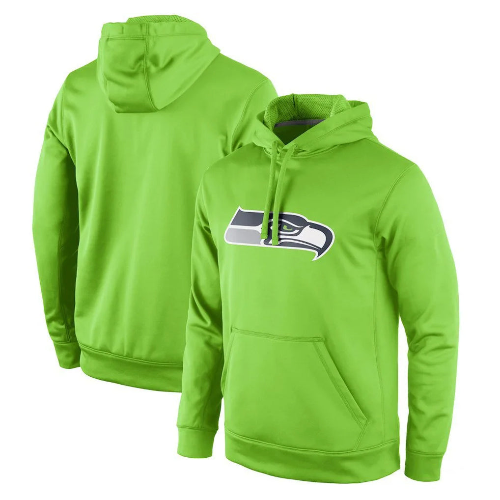 S.Seahawks ## Seahawks Blank Player Green LOGO Pullover Hoodies Game PETTCS Stitched Jerseys