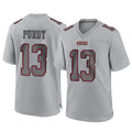 SF.49ers #13 Brock Purdy Player Gray Atmosphere Fashion Home Game PETTCS Stitched Jerseys