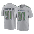 S.Seahawks #91 Byron Murphy II Player Gray Atmosphere Fashion Home Game PETTCS Stitched Jerseys