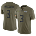 S.Seahawks #3 Nick Emmanwori Player Olive Limited Salute To Service Home Game PETTCS Stitched Jerseys