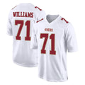 SF.49ers #71 Trent Williams Player White Fashion Home Game PETTCS Stitched Jerseys