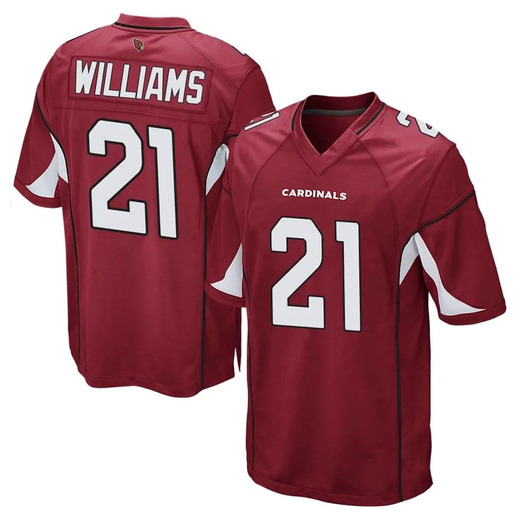 A.Cardinals #21 Garrett Williams Player Cardinal Home Game PETTCS Stitched Jerseys