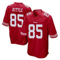 SF.49ers #85 George Kittle Player Red Home Game PETTCS Stitched Jerseys