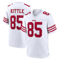 SF.49ers #85 George Kittle Player White Game Home PETTCS Stitched Jerseys