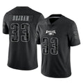 P.Eagles #33 Cooper DeJean Player Black Reflective Limited Home Game PETTCS Stitched Jerseys