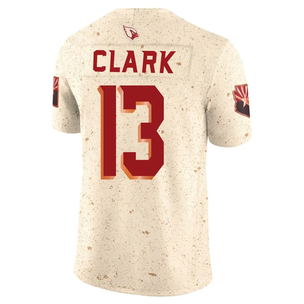 A.Cardinals #13 Kei'Trel Clark Player Cream Rivalries Collection Vapor Limited Home Game PETTCS Stitched Jerseys