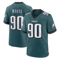 P.Eagles #90 Jordan Davis Player Green Home Game PETTCS Stitched Jerseys