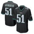 P.Eagles #51 Cam Jurgens Player Black Home Game PETTCS Stitched Jerseysys