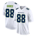 S.Seahawks #88 AJ Barner Player White Tundra Fashion Home Game PETTCS Stitched Jerseys