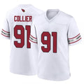 A.Cardinals #91 L.J. Collier Player White Game Home PETTCS Stitched Jerseys