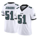 P.Eagles #51 Cam Jurgens Player White Limited Vapor F.U.S.E. Home Game PETTCS Stitched Jerseys