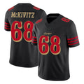 SF.49ers #68 Colton McKivitz Player Black Limited Rivalries Collection Home Game PETTCS Stitched Jerseys
