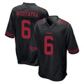 SF.49ers #6 Malik Mustapha Player Black Alternate Home Game PETTCS Stitched Jerseys