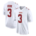 SF.49ers #3 Christian Kirk Player White Fashion Home Game PETTCS Stitched Jerseys