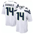S.Seahawks #14 Sam Darnold Player White Home Game PETTCS Stitched Jerseys