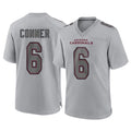 A.Cardinals #6 James Conner Player Gray Fashion Home Game PETTCS Stitched Jerseys