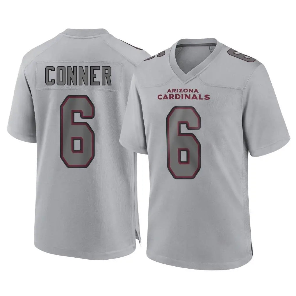 A.Cardinals #6 James Conner Player Gray Fashion Home Game PETTCS Stitched Jerseys