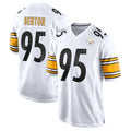 P.Steelers #95 Keeanu Benton Player White Home Game PETTCS Stitched Jerseys