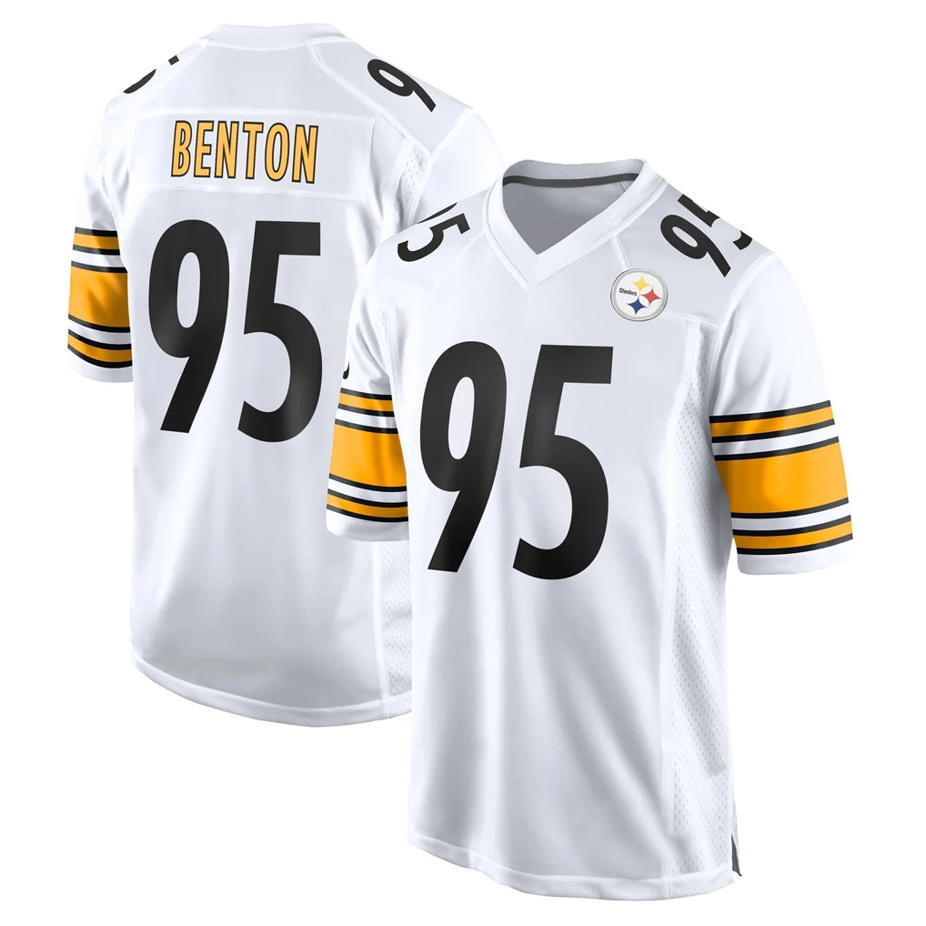 P.Steelers #95 Keeanu Benton Player White Home Game PETTCS Stitched Jerseys