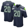 S.Seahawks #20 Julian Love Player Navy Home Game PETTCS Stitched Jerseys