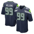 S.Seahawks #99 Leonard Williams Player Navy Home Game PETTCS Stitched Jerseys