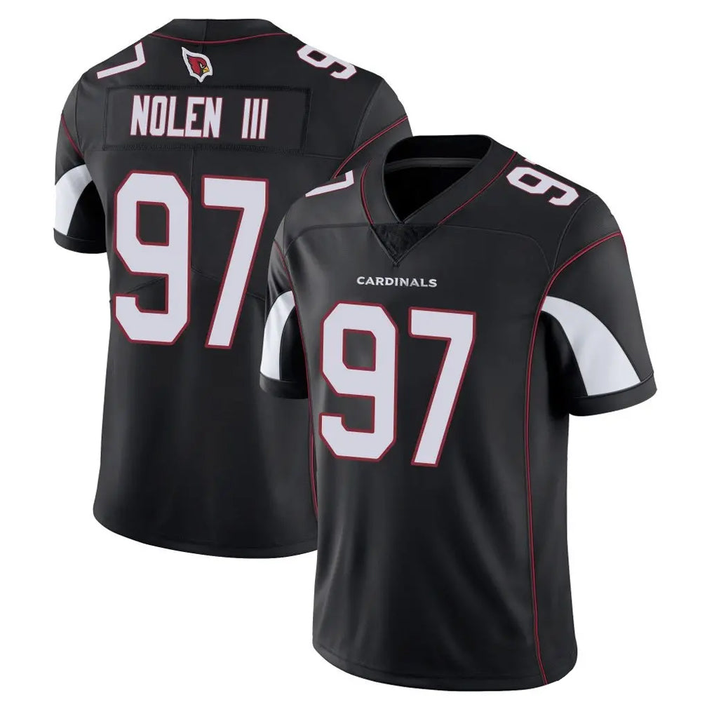 A.Cardinals #97 Walter Nolen III Player Black Vapor Limited Home Game PETTCS Stitched Jerseys