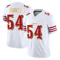 SF.49ers #54 Fred Warner Player White 2025 Rivalries Collection Game Limited PETTCS Stitched Jerseys