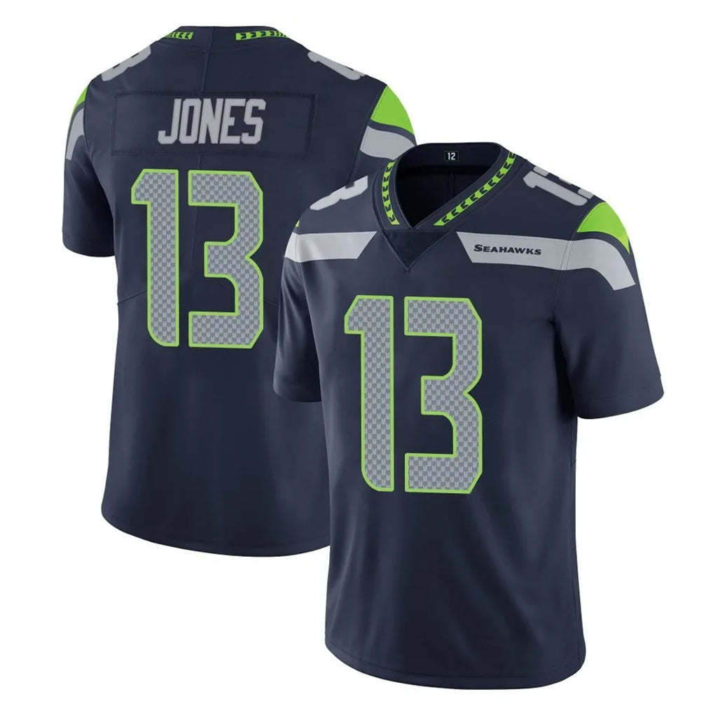 S.Seahawks #13 Ernest Jones IV Player Navy Limited Vapor Untouchable Home Game PETTCS Stitched Jerseys