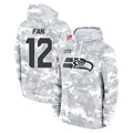 S.Seahawks #12 12th Fan Player Arctic Camo Limited Salute to Service Pullover Hoodies Game PETTCS Stitched Jerseys