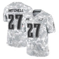 P.Eagles #27 Quinyon Mitchell Player Arctic Camo Salute to Service Limited Game PETTCS Stitched Jerseys