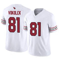 A.Cardinals #81 Travis Vokolek Player White Home Game PETTCS Stitched Jerseys