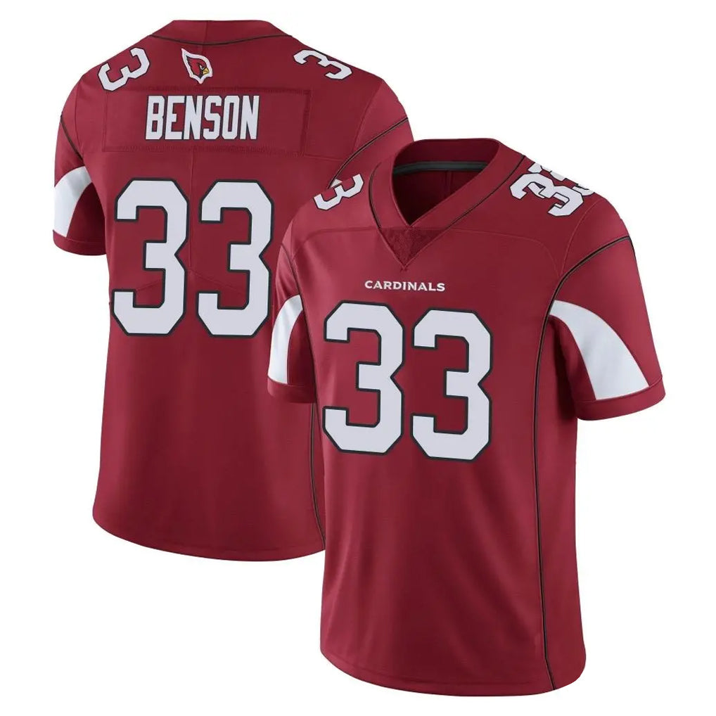 A.Cardinals #33 Trey Benson Player Cardinal Vapor Limited Home Game  PETTCS Stitched Jerseys