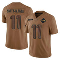 S.Seahawks #11 Jaxon Smith-Njigba Player Brown Limited Salute To Service Home Game PETTCS Stitched Jerseys