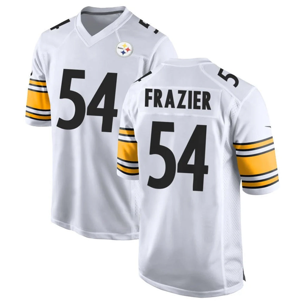 P.Steelers #54 Zach Frazier Player White Home Game PETTCS Stitched Jerseys