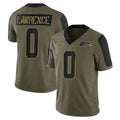 S.Seahawks #0 DeMarcus Lawrence Player Olive Salute To Service Limited Game PETTCS Stitched Jerseys