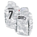 S.Seahawks #7 Uchenna Nwosu Player Arctic Camo Limited Salute to Service Pullover Hoodies Game PETTCS Stitched Jerseys