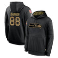 S.Seahawks #88 AJ Barner Player Black Salute to Service Hoodies Limited Game PETTCS Stitched Jerseys